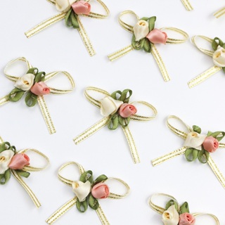 ((20 unidades/pacote) 45mm fita pequena fresca rosa Bud fita Bowknot celebração do feriado caixa de presente decoração f em Oferta na Shopee