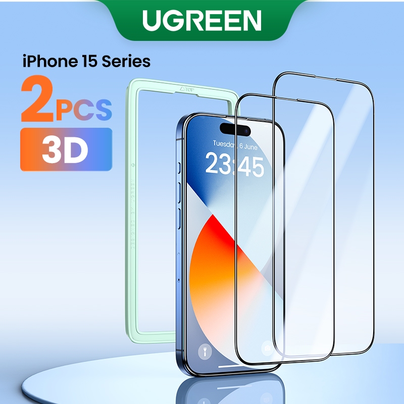 UGREEN Para iPhone 16 Pro Max Protetor De Tela De Vidro Filmes HD Temperado em Oferta na Shopee
