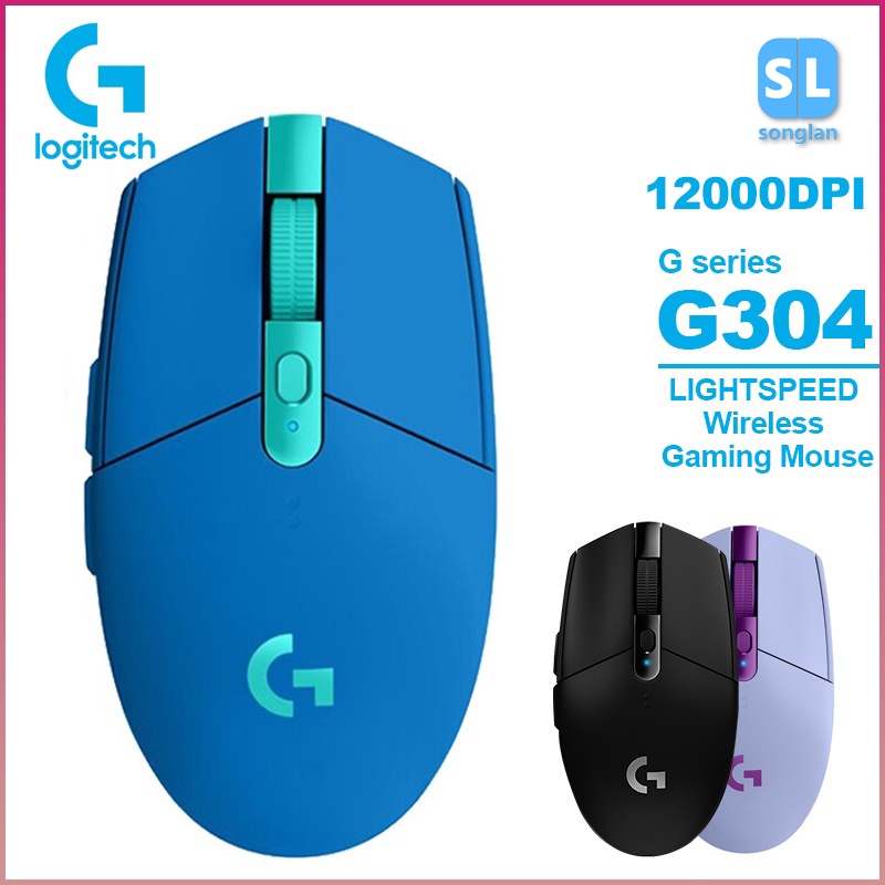 Rato Sem Fio Logitech G304 2.000dpi Interferência de Atraso Design Ergonômico Mouse Silencioso — R$ 45,99 em Shopee