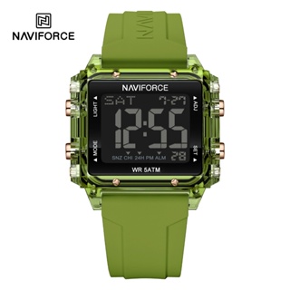 NAVIFORCE Relógio De Pulso Silicone Esportivo Casual Multifuncional Cronógrafo De Dupla Exposição À Prova D'água 7101 em Oferta na Shopee