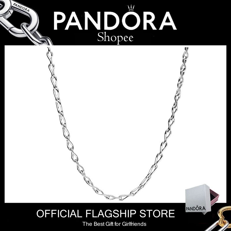 1000 % Autêntico (Com Caixa) Pandora S925 Agente De Prata Esterlina Para Comprar Produtos Presente De Aniversário Infinity Chain Necklace 393052c000