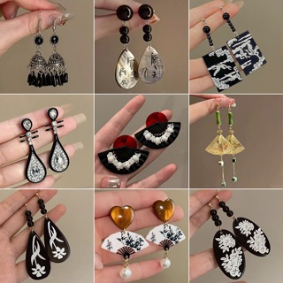 Novos Brincos Estilo Chinês Antigo De Gota De Cavalo De Alta Qualidade Retro Jóias Saia em Oferta na Shopee