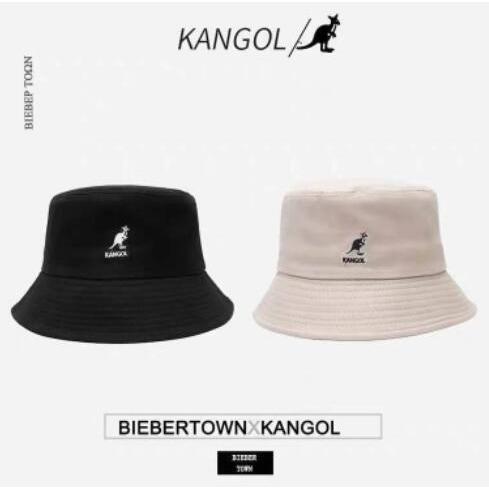 Kangol Kangaroo Chapéu de Canguru de Algodão Puro Chapéu de Balde Plano Casual Influenciador do Mesmo Estilo Moda Chapéu de Sol Chapéu de Bacia Homens Mulheres