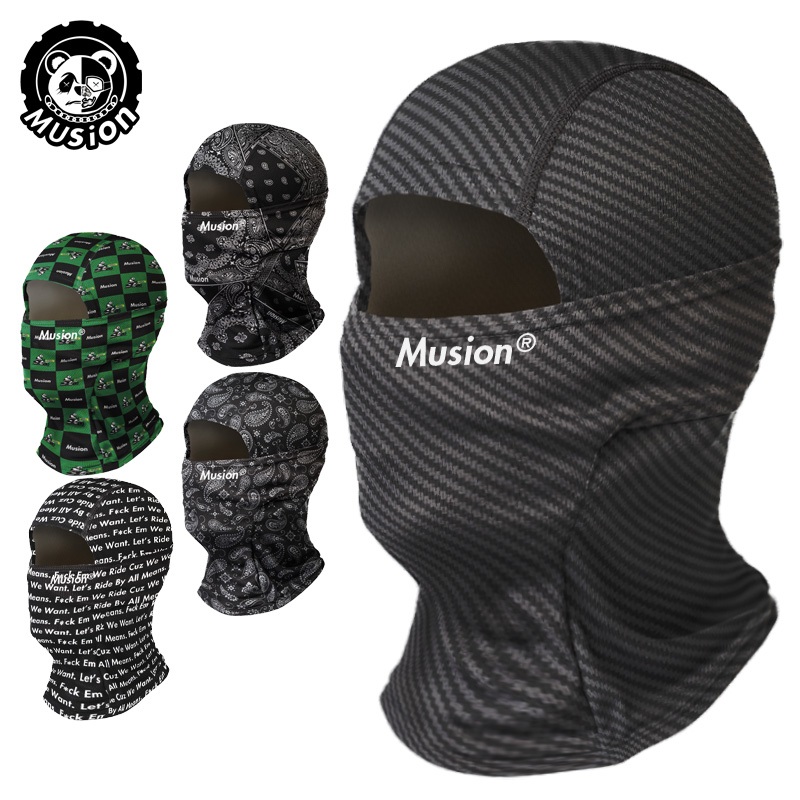 Musion Touca Ninja Balaclava Moda Impressão Máscara Facial Bandana Touca Ninja para Esportes ao Ar Livre Ciclismo