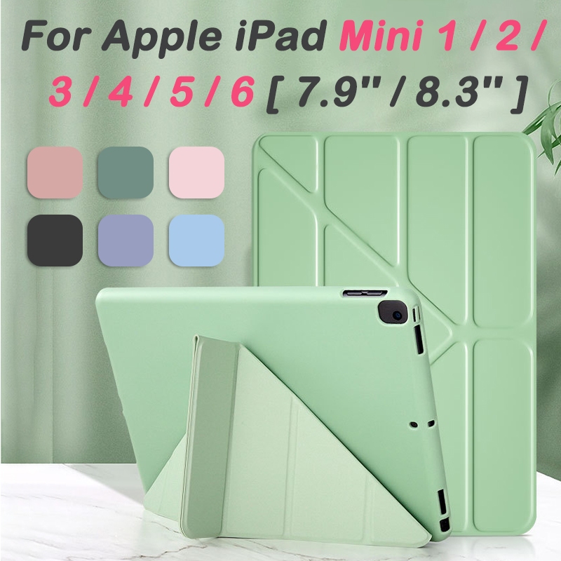 Para Apple iPad mini 1 2 3 4 5 6 7,9 Polegadas 8,3 Deformação Multidobrável Capa