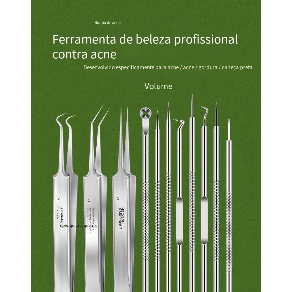 Venda a quente Recomendado No. 5 Clip Set Acne Agulha Acne Agulha Acne Blackhead Cuidados de Limpeza Acne Agulha Agulha Clip Beauty Tool