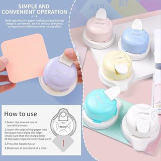 XIZHI DIY Multi-Funcional Rounder Corner 4 Em 1 Cortador , Corte R4mm/R7mm/R10mm/Filé Interno Com Facilidade em Oferta na Shopee