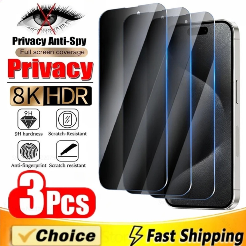 3Pcs Anti-Espionagem Privacidade Vidro Temperado Infinix HOT 40 30 30i Nota 12 G96 11S 12i 20S 9 10 11 Jogar 10T 10S 10i 8 11S NFC 7 10 Pro Protetor De Tela Filme De