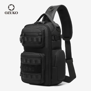OZUKO Sacos De Grande Capacidade Para Homens Com Saco De Ombro De Múltiplos Bolsos Trava Anti-Roubo Funda De Corpo Cruzado À Prova D'água em Oferta na Shopee