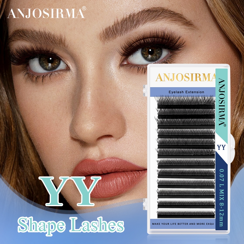 ANJOSIRMA-YY Forma Faux Mink Lashes, Natural Soft Brazilian Eyelash, Premade Volume Fan Lashes Extension , 2D , 0,07 , C , D , DD , 8-15mm fadvan