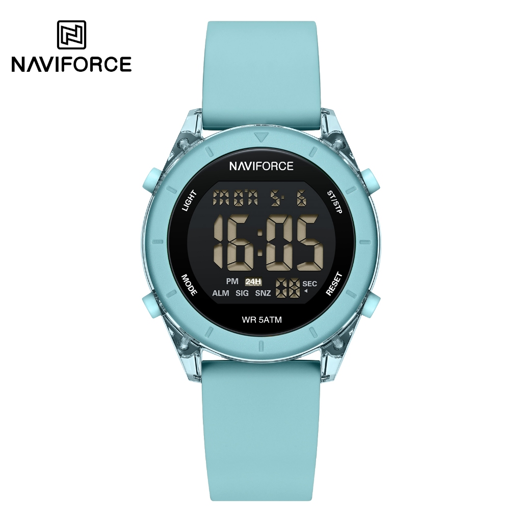 NAVIFORCE 7108 Tela Eletrônica Temporizador À Prova D'água Relógio Luminoso Para Senhoras Estudantes - Watches