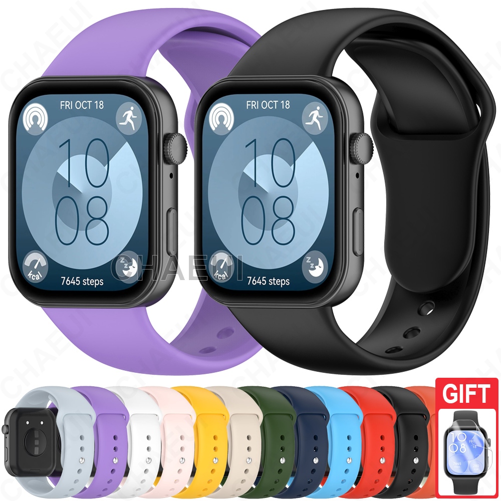 Acessórios De Pulseira De Silicone Durável Para Huawei Watch Fit 3 4 5 Pro