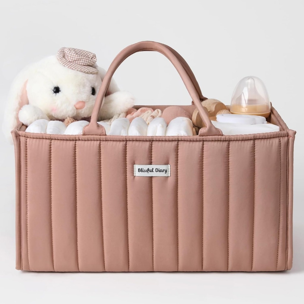 Organizador De Fraldas Para Bebês , Cesta De Chuveiro Meninas , Presente Recém-Nascidos Essenciais Registro Deve Ter Bebê Elegante Troca De Mesa Viagem De Carro