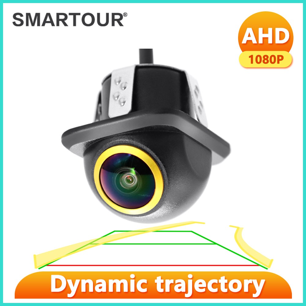 AHD 1080P Câmera De Imagem Reversa De 170 De Ângulo Amplo HD Night Vision Central De Navegação Pista Golden Lens Car Camera