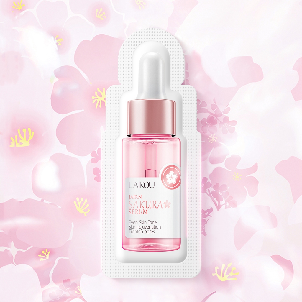 LAIKOU 1,5ml Sakura Whitening Facial Serum Sachet Soro Branqueador Rugas Suaves Para Cuidados Com A Pele Dullness - Beauty