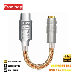 CX31993 DAC USB Tipo C A 3,5mm Adaptador De Jack CB1200AU EQ Tonificação Reprodução Adpter Áudio AUX De Cauda Do Rato 32 Bit 384 KHz em Oferta na Shopee