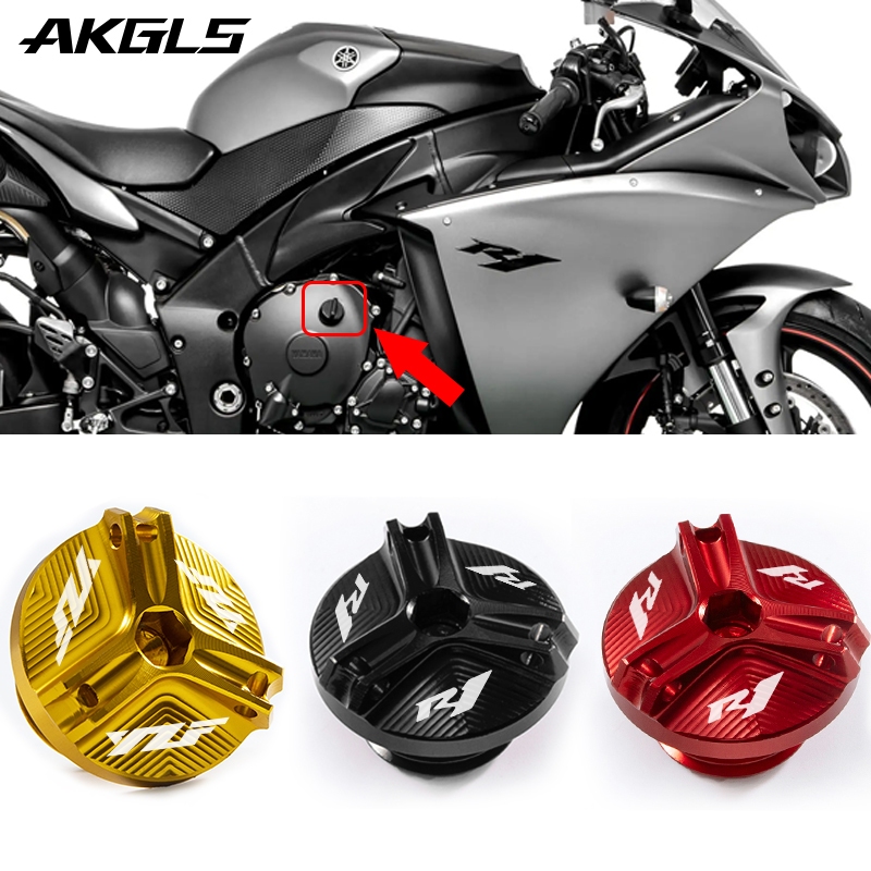 Para YAMAHA YZF R1 R1M R3 R6 R25 YZFR1-R1 R7 M 2005-2017 2018 2019 2020 Acessórios Da Tampa Do Filtro De Óleo Motor Motocicleta