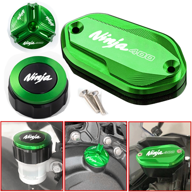 Para kawasaki Z400 NINJA 400 ninja400 2018 2019 2020 2021 2022 2023 2024acessórios Motocicletas Tampa Do Tanque De Fluido De Freio Dianteiro