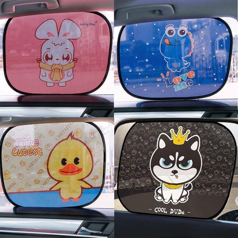 2 Pcs Auto Sombrinha Janela Lateral Do Carro Sun Shades Proteção UV Para Bebês Cortinas De Dobráveis