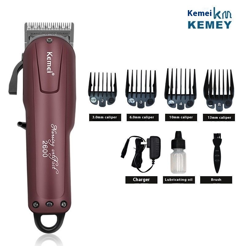 Kemei 2600 Clipper De Cabelo Oleoso Home Profissional Elétrico Composto Artefato De Barbear