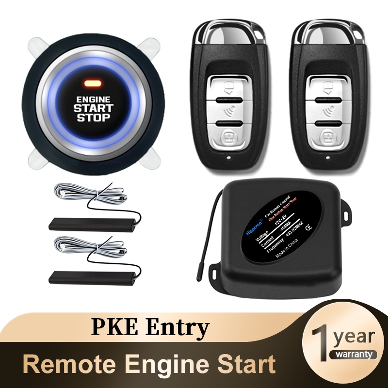 Alarme Automotivo Botão Start Stop Com PKE Kit Anti-roubo Universal 12V