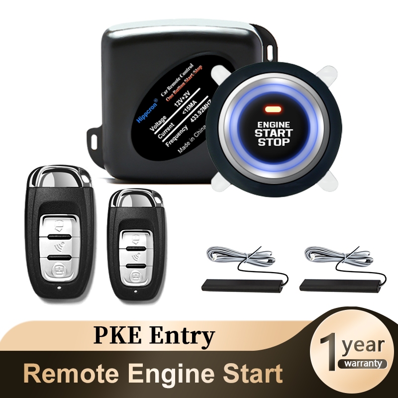 Alarme Automotivo Start Stop Botão Com PKE Kit Universal 12V Anti-roubo em Oferta na Shopee