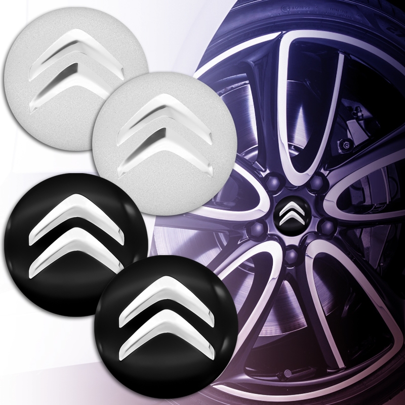 Citroen 56mm 4pcs Rodas De Carro 3D Autocolante De Tampa De Cubo Adequado Para C1 C3 C5 C6 C4Cactus C4PICASSO Berlingo C-Zero Acessórios