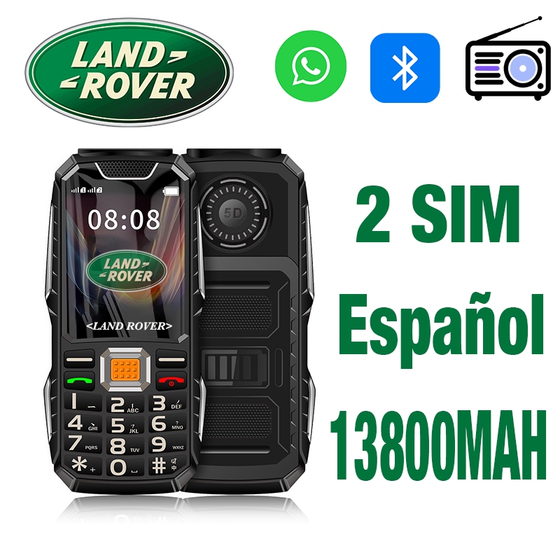 Land Rover Old Mobile Phone, Backup Mobile Phone, Big Speaker, Potência forte, Onda de rádio forte, Tela grande de 2,4 polegadas, Clear Sharp, Ultra-Durable Elderly Mobile Phone, Bateria grande, Speaker