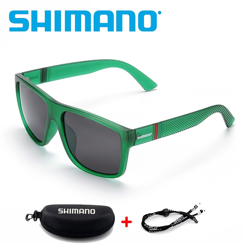 SHIMANO Óculos De Sol Polarizados Retro UV400 Unisexo Para Esportes Ao Ar Livre Clássicos De Pesca Com Caixa