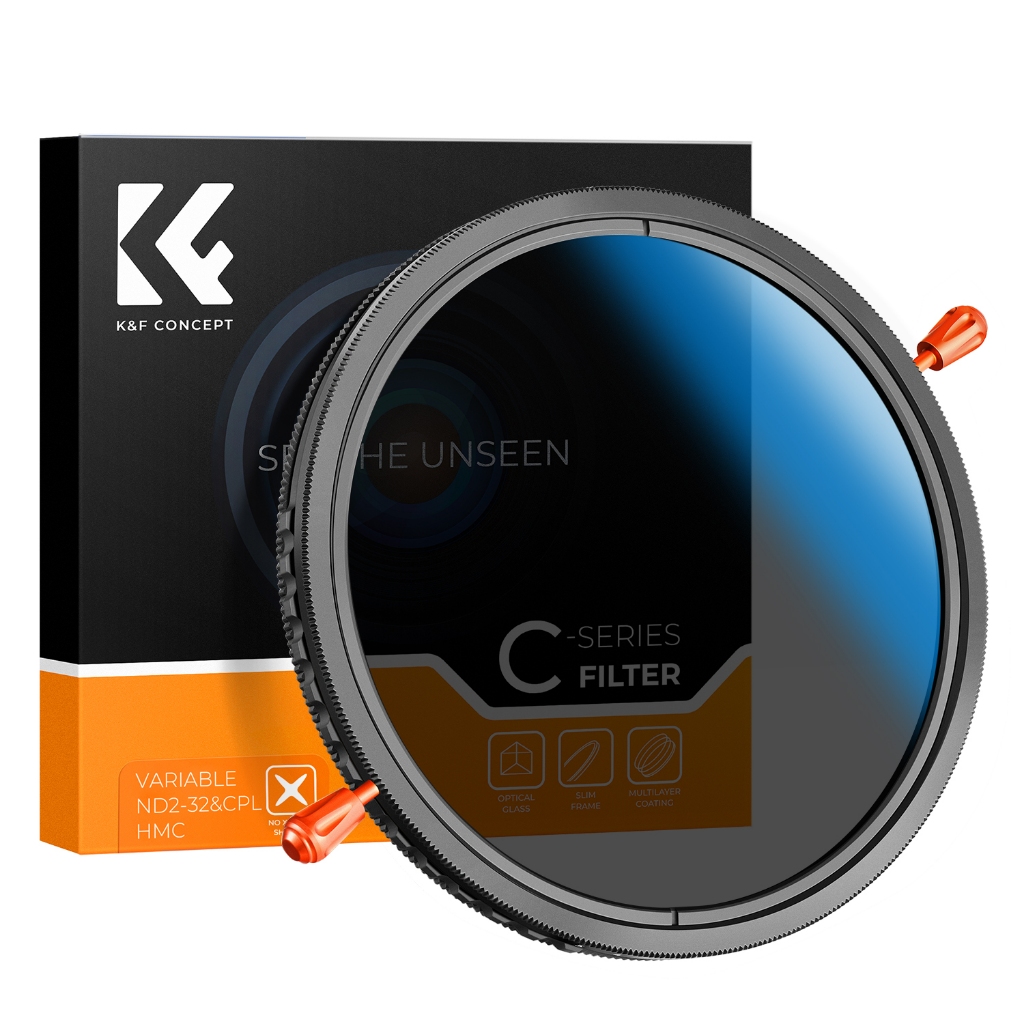 K & F Concept Variável ND2-ND32 (1-5 Stop) CPL Filtro De Lentes 2 Em 1 Série C Para De Câmera