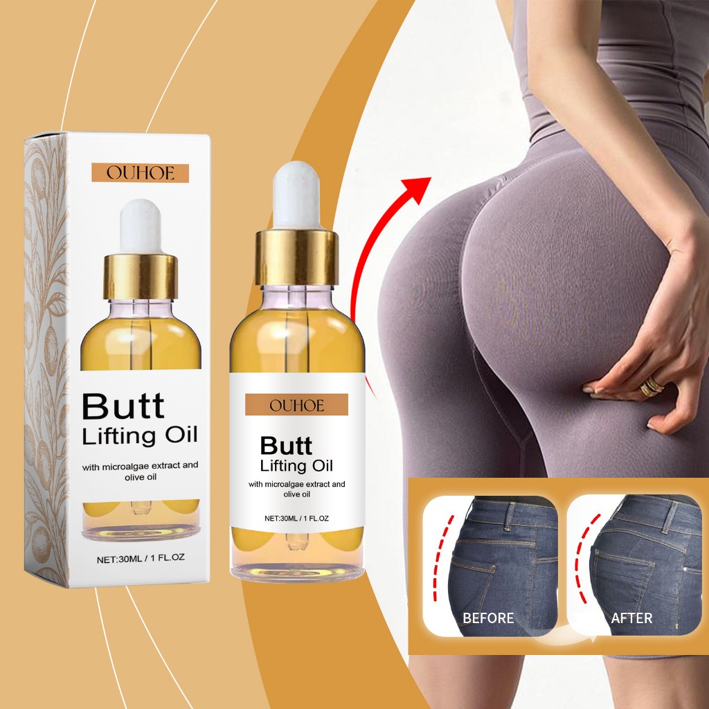 OUHOE 30ml Creme Para Aumentar As Nádegas-Melhora E Preenche Massagens Levantar Firmar Os Quadris
