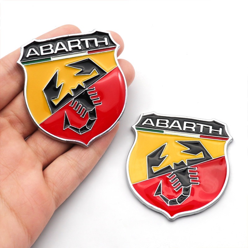 Autocolante Para Decoração De Carros Abarth Metal Scorpion Logotipo 3Dlogo Fiat-Punto 124/125 500 Acessórios em Oferta na Shopee