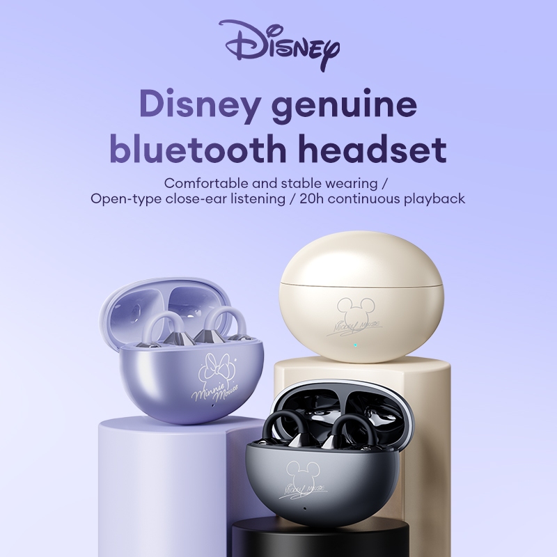 Disney QS-T31 Fone De Ouvido Bluetooth Sem Fio Esportes À Prova Dwaterproof Água Alta Fidelidade Som Estéreo Smater Toqu em Oferta na Shopee