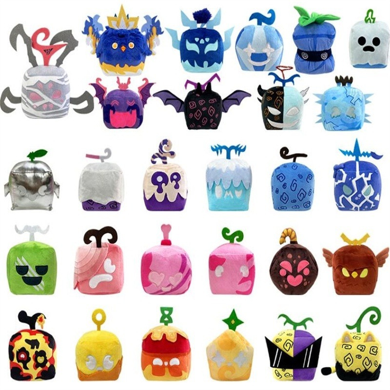 [Estoque pronto] Roblox Blox Fruit Plushie Toy Spirit Dragon Control bloxfruit Aventura dos desenhos animados Macio Stuffed Blox Fruit Toy Presente de Natal