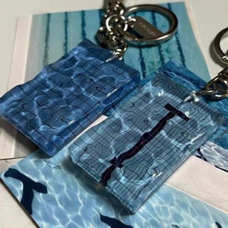 Criativo Ondulação De Água Piscina Chaveiro Acrílico Saco Pingente Mochila Decoração Amigo em Oferta na Shopee
