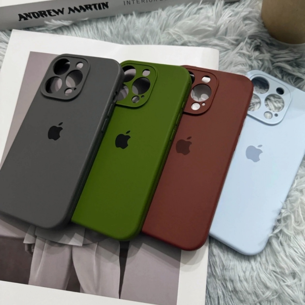 (Novo) Capa De silicone Líquido De Alta Qualidade Para iPhone 17 16 15 14 13 11 12 Pro Max Plus Protetor De Câmera Macio em Oferta na Shopee