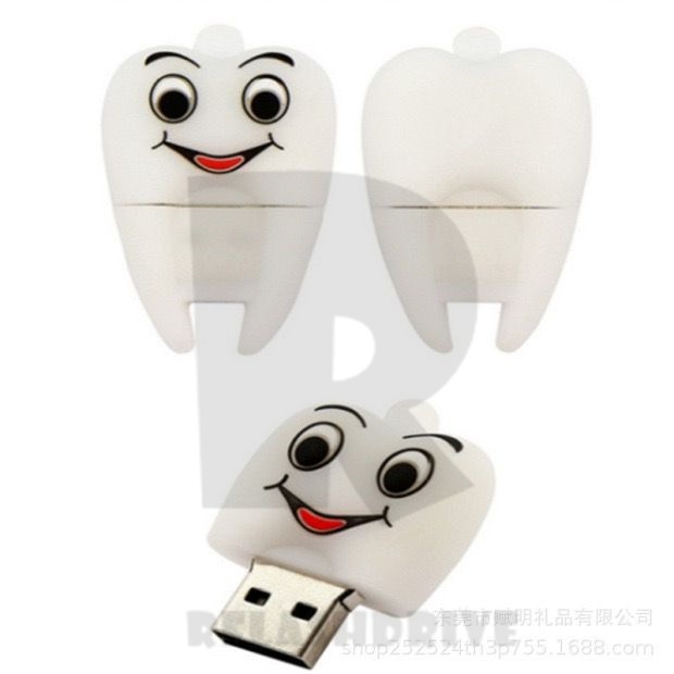 Dentes Sorridentes Criativos Pen drive De silicone À Prova D'água E De Umidade USB 2.0 2TB 128GB 64GB 32GB 16GB 8GB 4GB 2GB 1GB mini