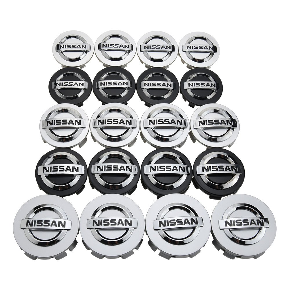 Kit 4 Calota Tampa Centro Roda 54MM & 60MM & 70MM NISSAN Emblema acessórios para carros Altima Maxima Murano Versa Juke Rogue Armada Titan Xterra Navara