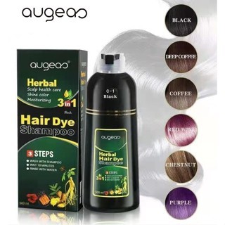 3 Em 1 Herbal 500ml Natural Plant Condition Hair Dye Shampoo Preto Tintura Rápida Branca Cinza Coloração Cabelos Pretos em Oferta na Shopee