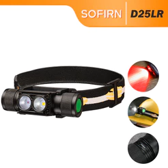 Sofirn D25Lr (H25Lr) Luz LED Recarregável Super Brilhante 1000Lm Tipo C , Lh351D 5000K Branco 90 Cri + Sst20 Dr 660 Nm V