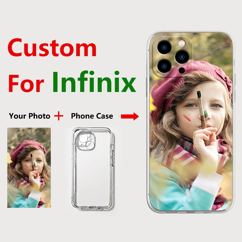 Estojo De Telefone Personalizado Para Infinix HOT NOTE 8 9 10 11 12 11S PLAY 10i 10S 12i SMART 5 6 PRO NFC Capa Branca DIY Imagem Personalizada em Oferta na Shopee