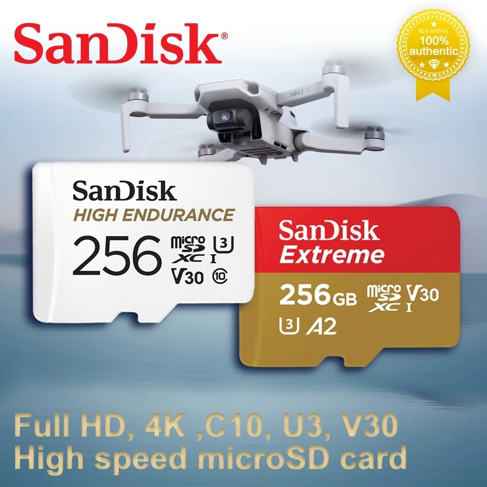 Cartão SanDisk MicroSDXC Micro SD De Vídeo 4K De Alta Para DJI Mavic Pro Drone Dash Cam C10 UHD De Memória Extremo