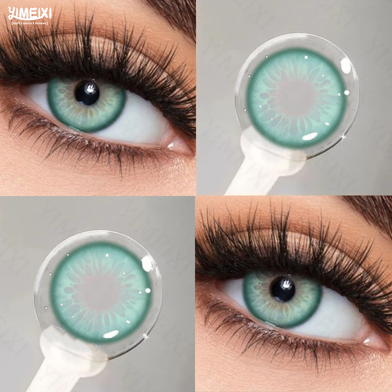YIMEIXI 2 Peças De Lentes De Contato Com Série Íris Grau 14.5MM/14.0MM , Cosméticos Para Os Olhos , De Hidrogel Macio , Uso Anual