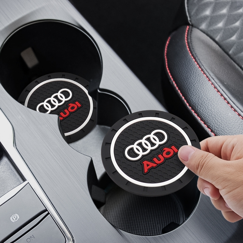 Audi Coaster Silicone Car Pad Decoração Adequado Para A3 A4 A5 A6 A8 Q3 Q4 Q5 Q7 C5 C6