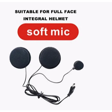 Hard/Soft Mic For E1 X1plus bluetooth Fone De Ouvido Para Motocicleta Capacete A Linha