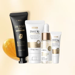 LAIKOU 24K Caracol Cuidados Com A Pele 4 Pcs Anti-Rugas Diminuir Poros Firmadores Da Revitalizante Nutritivo