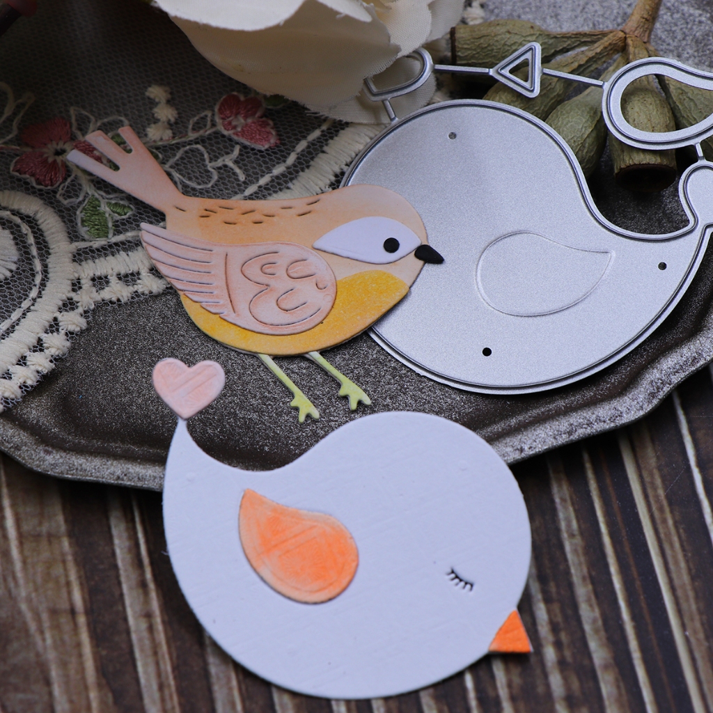Molde de corte de Metal para pássaros, fabricação de cartão, faça você mesmo, Scrapbook artesanal, modelo de artesanato, molde de pássaro, corte, álbum de fotos