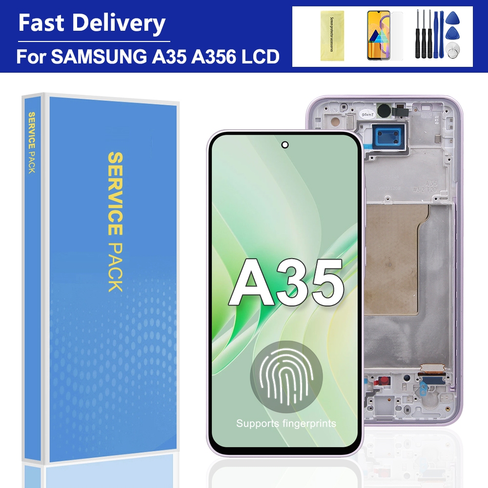 AMOLED Para Samsung Galaxy A35 5G LCD SM-A356B A356E A356B/DS Display Digitador