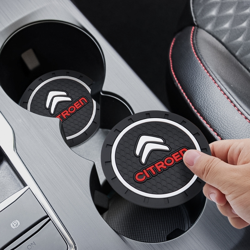 Citroën Porta-Copos Logotipo Do Carro Elegante Decoração Resistente A Arranhões Para C1 C3 C5 C6 C4Cactus C4PICASSO Berlingo C-Zero