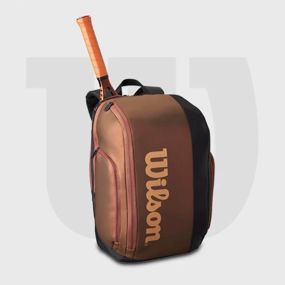 Wilson Wilson Bronze Bolsa de tênis Mochila Bolsa de Badminton prostaff Série V14 Bronze Mochila de duas peças em Oferta na Shopee
